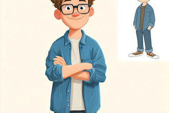 drawn cartoon profile picture, avatar or caricature of you