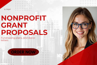 write nonprofit grant proposers fundraising plan and donor letter
