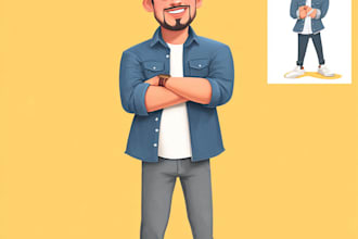 draw big head cartoon caricature from your photo
