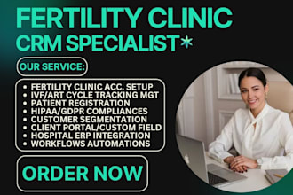 setup fertility clinics crm mocdoc lifelinkr meddilink ivf drology artis ivf crm