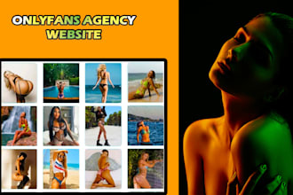 design modeling website, promotion website, onlyfans agency website