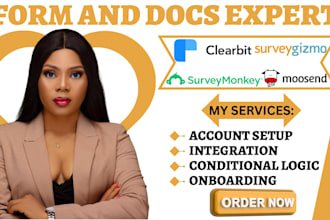 create wispform clearbits surveygizmo hellosign integration moosend surveymonkey