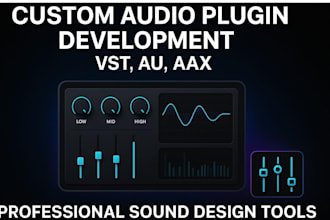 develop custom vst, au, or aax audio plugins for music production