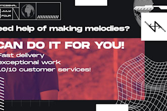 make a hardstyle melodies for you
