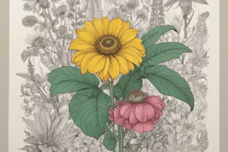 create a naturalistic, botanical illustration
