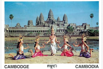 send a unique postcard from cambodia less than 24 hrs