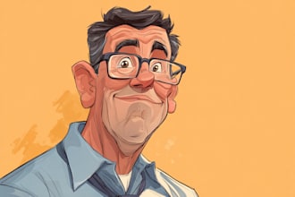 create bighead cartoon caricature from your photo