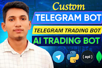 create a professional custom telegram bot with all features