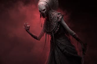 draw dark art, horror, gothic, or gore in anime style