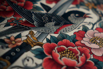 create new tradition tattoo design for you
