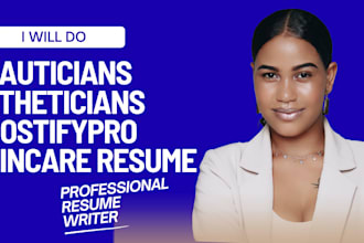 beauticians estheticians boostifypro skincare resume