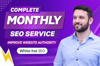 monthly off page SEO with white hat backlinks manual outreach