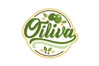 design monogram particular oiliva logo
