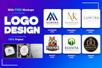 design a brand identity logo with free mockups