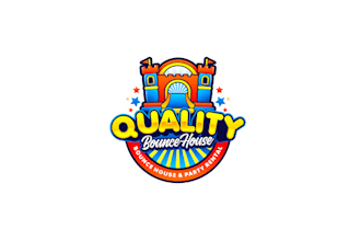 design beautiful bounce house rental logo