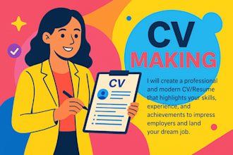 create a professional cv and cover letter for you