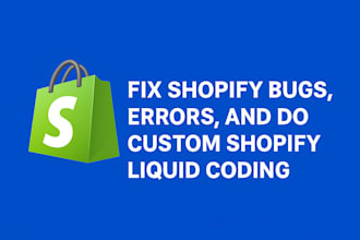 fix shopify bugs , errors