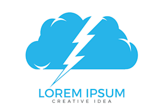 design a modern and professional cloud logo for your business