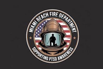 create exclusive and marvelous fire department logo design