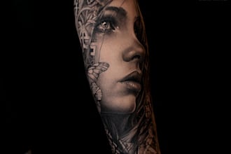 make a polynesian maori tribal tattoo