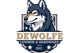 design modern wolf logo