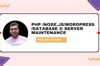 do maintenance of wordpress PHP js website webapp and server