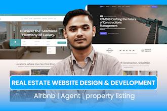 develop a custom real estate website with property listings