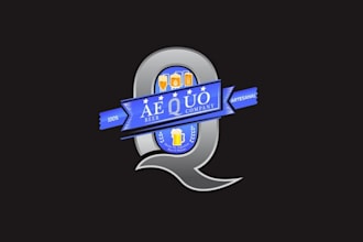 design corporate beer wine bar logo