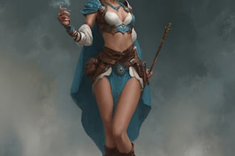 paint realistic or fantasy character art