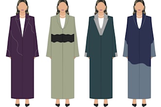 design trendy, modest, blazer abayas