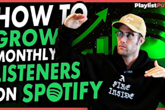 increase your spotify followers and spotify streams, monthly listeners