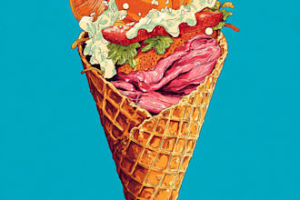 design food pop art of your food pop art