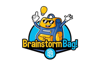 design elegant aesthetics brainstorm bag logo