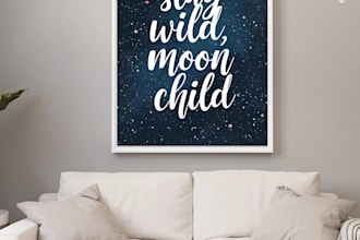 do creative typography poster motivational wall art