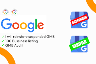 reinstate and fix suspended google my business map profile and gmb