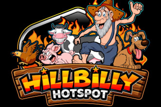 design modern hillbilly hotspot logo with unlimited revision