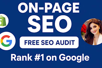 be your on page technical SEO specialist with the ecommerce on site optimization