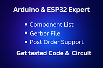 do pcb design, iot project, arduino or esp32 program, and electrical engineering