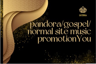 promote your gospel or mainstream music on pandora top streaming platforms