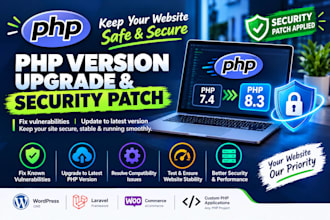 fix php2shell vulnerability and upgrade PHP to latest secure version
