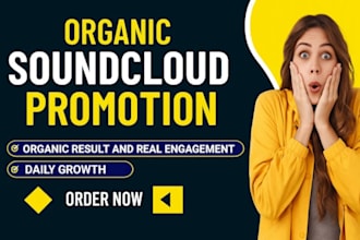 promote your soundcloud music organically to get real listeners