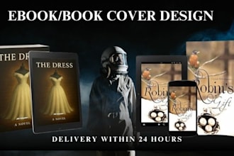 create 3d book cover design, amazon KDP cover and book mockup design