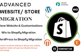 migrate wordpress website to shopify website migration clone website migrate wix