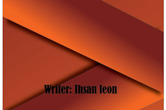 design an eye catching book cover or ebook cover