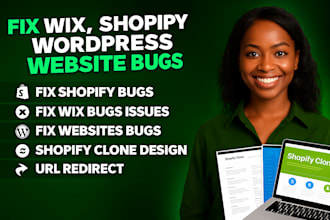 fix wix wordpress website bug fix shopify issues 301 url redirect shopify clone