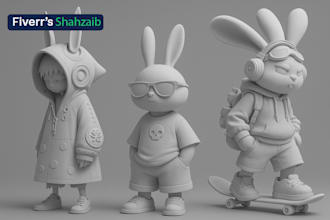 sculpt 3d models and characters from 2d