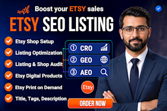 optimize etsy seo listing to rank and boost etsy sale with etsy shop setup
