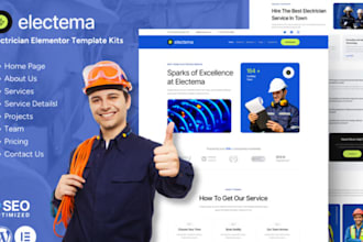 create website for electrician, plumbing, handyman, roofing and hvac services