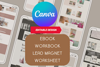 do canva workbook, template, and ebook design