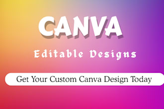 design anything in canva, canva logo, canva flyer, ig post,ebooks